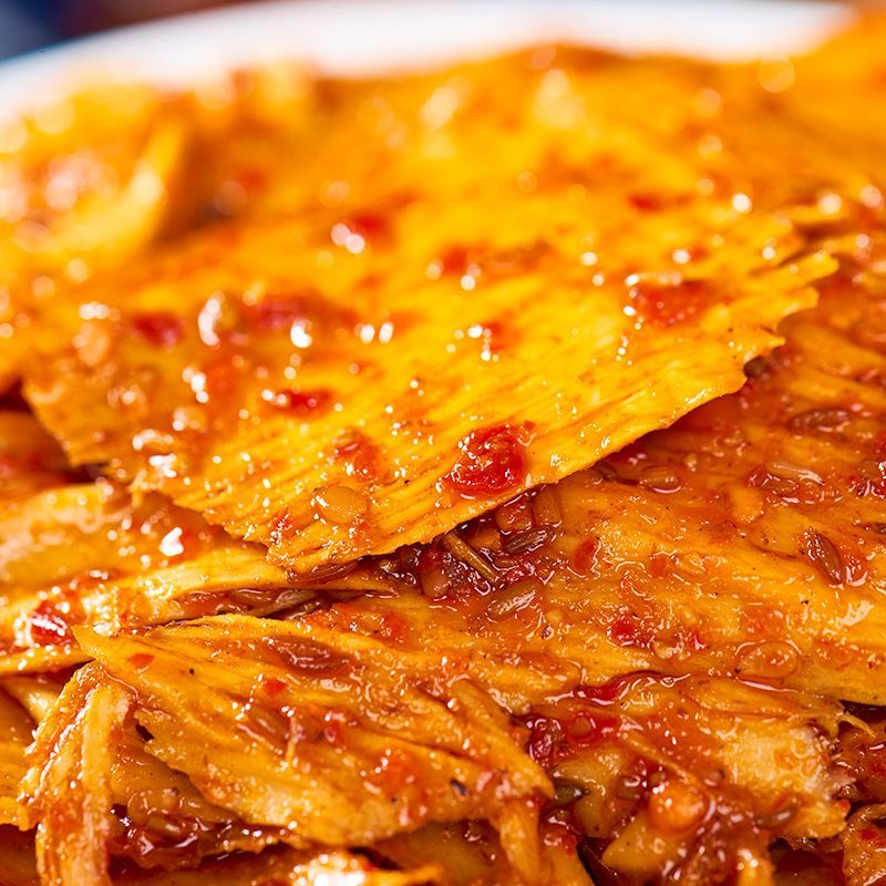 袋装手撕秘制牛板筋香辣解馋开袋即食麻辣休闲小零食网红爆款