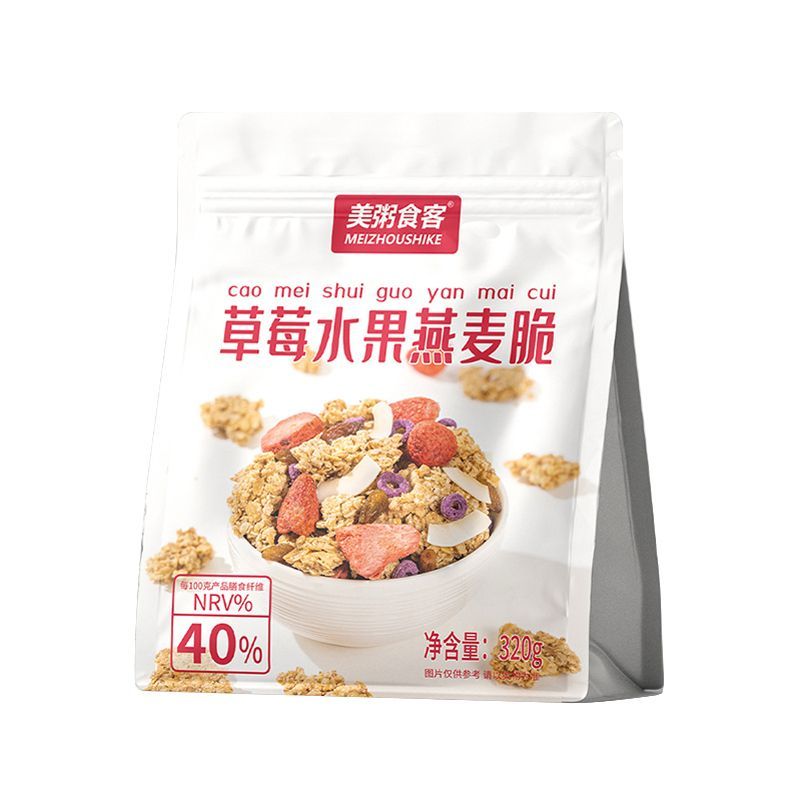 草莓水果燕麦脆酸奶水果燕麦脆酸水果/坚果混合麦片