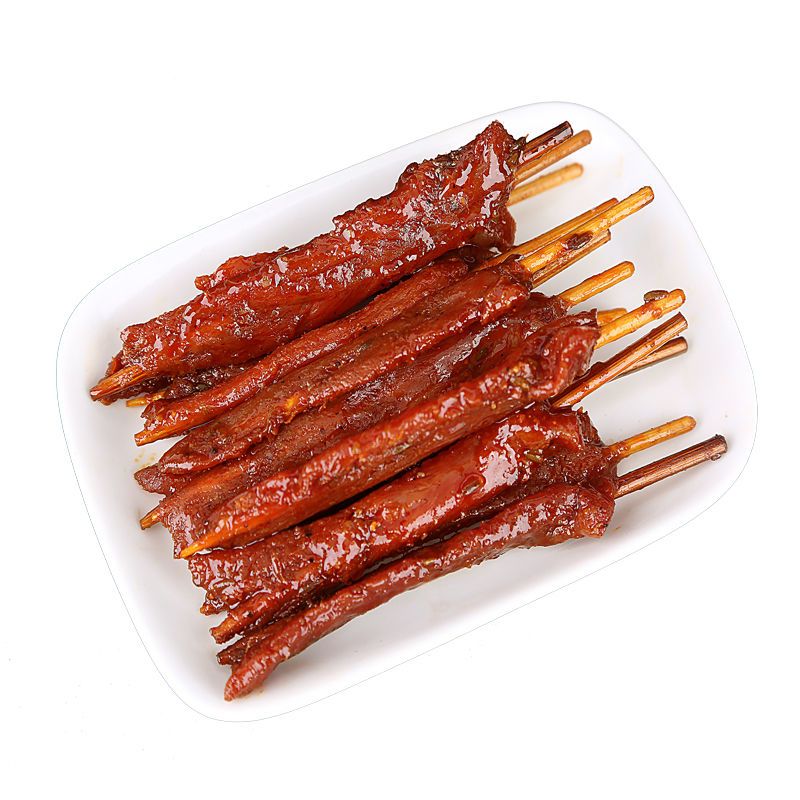 肉串黑山羊味湖南特产麻辣牙签肉香辣味鸭肉类小吃零食超市批发