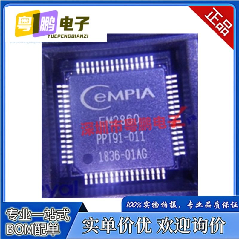EM2860 封装QFP-64 2860数字视频解码器芯片 EMPIA原装数据传输ic