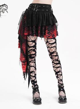 Devil fashion 恶魔时尚黑色朋克设计感时尚半身裙【SKT210】