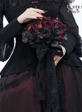 EvaLady 恶魔时尚暗黑哥特新娘捧花【EAS013】