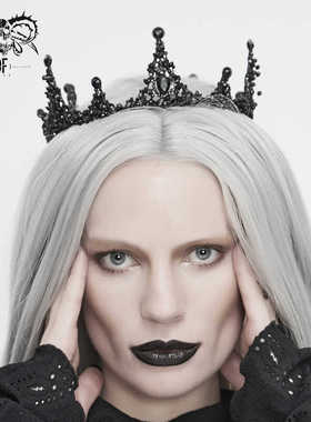 Devil fashion 恶魔时尚哥特黑色皇冠【EAS011】