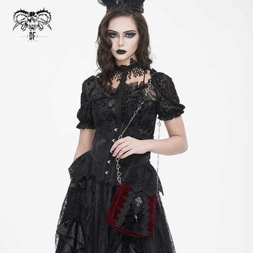 哥特纬平绒女款包包Devilfashion