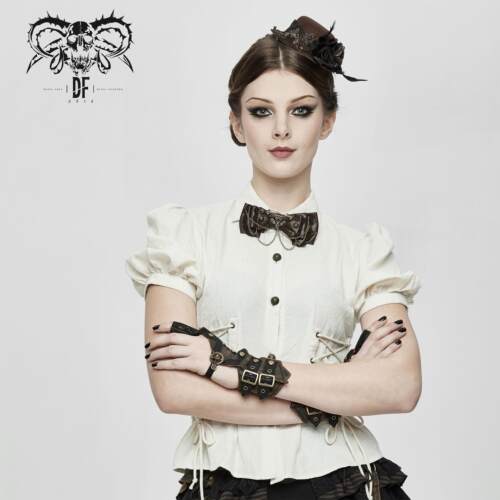 DevilFashion蒸汽朋克短袖女衬衣