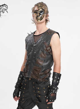 Devil fashion 擦色皮男马甲【WT08601 WT08602】