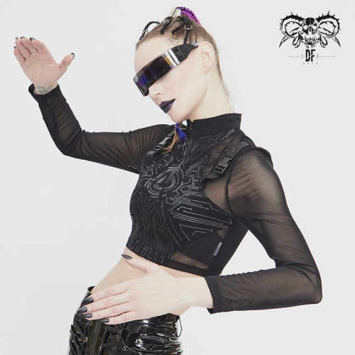 内搭TT166半截网纱Devilfashion