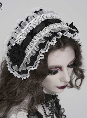 DEVIL FASHION恶魔时尚落丽塔玫瑰花头饰头纱【AS27601/2/3】