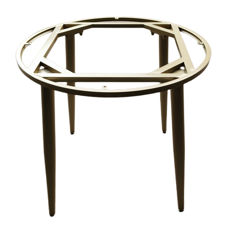 圆形餐桌脚岩板茶几洽谈圆桌支撑架定制大理石休闲阳台圆桌腿支架