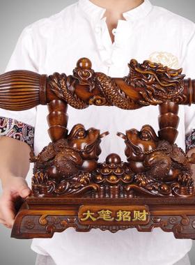 招财毛笔发财摆件客厅办公室桌面摆设酒柜装饰品开业乔迁新居礼品