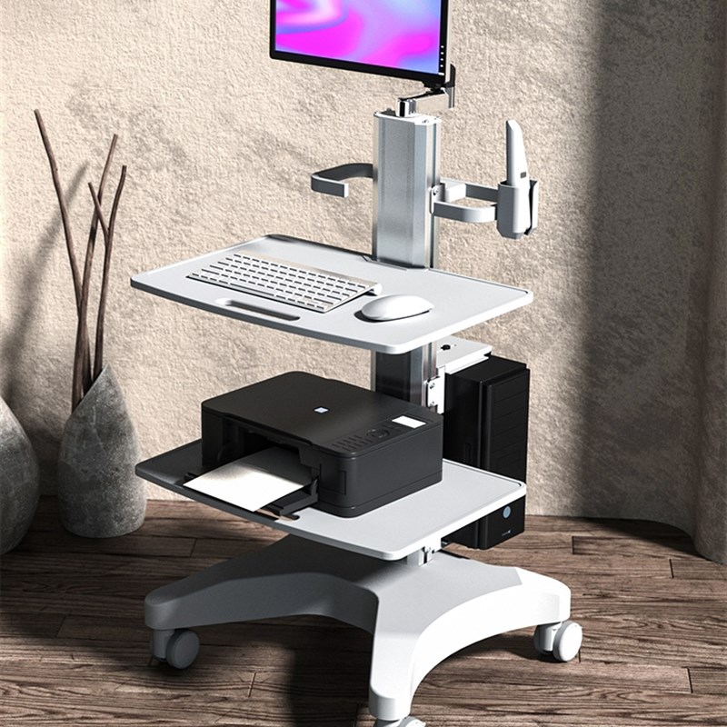 牙科门诊口扫推车 口腔医院小推车 I笔记本电脑桌边柜移动台车