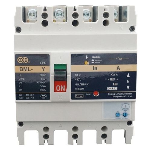 明日塑壳断路器剩余电流保护空气开关x漏电保护BML-250Y/4300-200