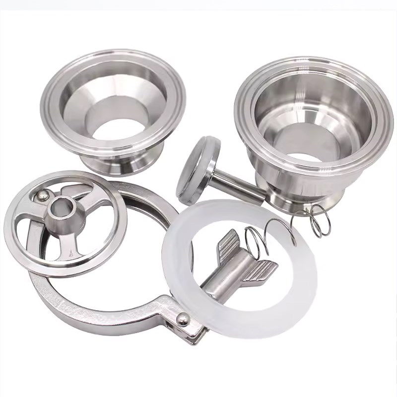 不锈钢304 31l6L卡箍式快卡快装止回阀食品级立式逆止阀单向阀