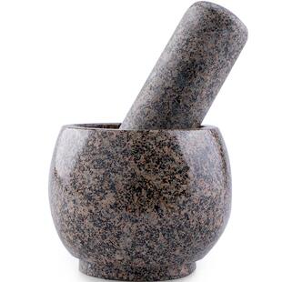 麦饭石臼子石头蒜l臼子压蒜器超大捣蒜缸家用石窝子老式打糍粑神