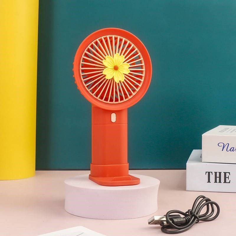 简约大风力手持j风扇便携随身B桌面可充电迷你小风扇静音电扇