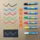 木材记号蜡笔石材纸箱泡沫箱防水专用笔轮胎白色大字笔彩色油画棒