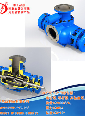 输送短纤维粘胶W6.4ZK-75Z1M1W73双螺杆泵用于粘胶行业