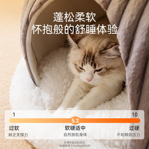 秋冬新款猫窝猫咪雪屋猫床猫屋全封闭式保暖狗窝狗屋狗床宠物用品