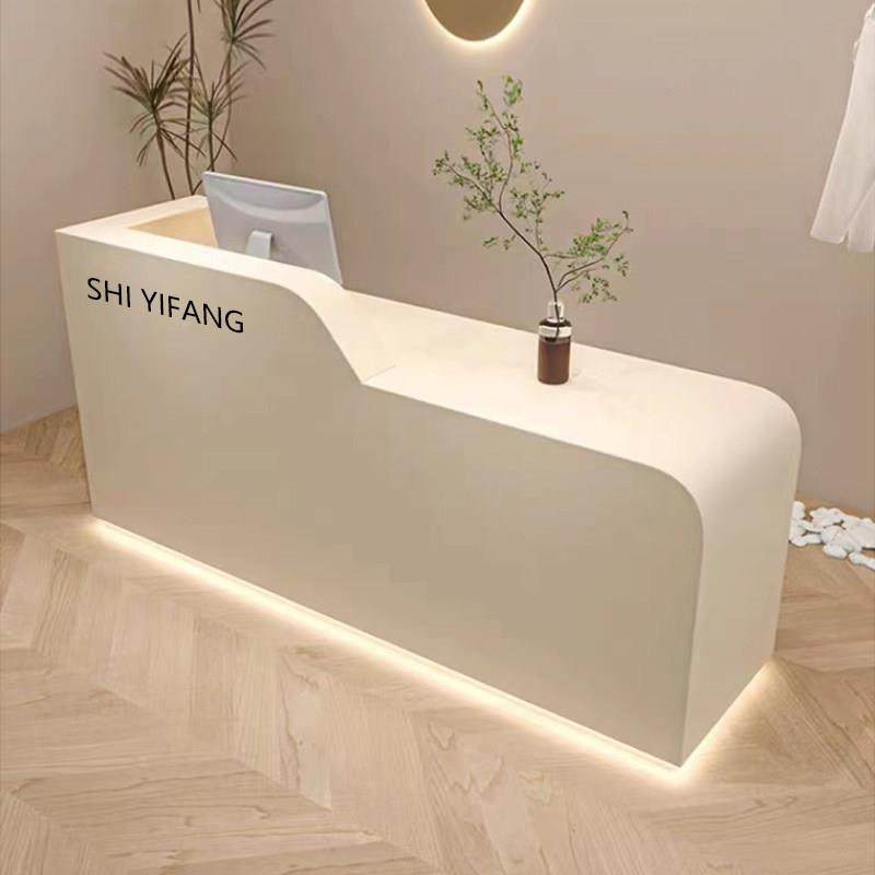 美容院收银柜台店铺小型服装店前台接待台女装店烤漆吧台轻奢高级,商业/办公家具,收银台,淘宝优惠券,粉丝福利购,淘宝优惠卷