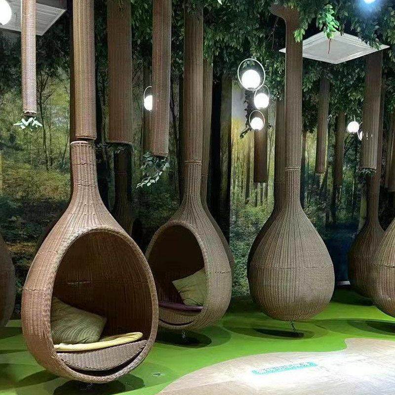 ins鸟巢吊篮藤椅庭院秋千悬挂藤编大吊椅单人户外室内阳台摇篮椅,住宅家具,吊篮/吊椅,淘宝优惠券,粉丝福利购,淘宝优惠卷