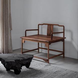 野木1978明式 打禅禅意打坐 大禅椅茶椅主人椅主泡位茶室家具新中式