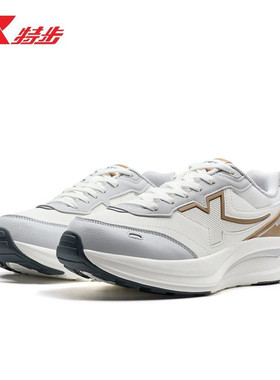 特步男鞋X70SE休闲鞋阿甘鞋2026春季新款皮面运动鞋974119320022