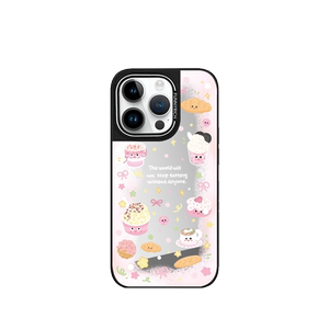 FUNNYRICH香芋美食聚会适用iPhone16ProMax镜面手机壳苹果15plus新款磁吸保护套14女款防摔13可爱高级感艺术