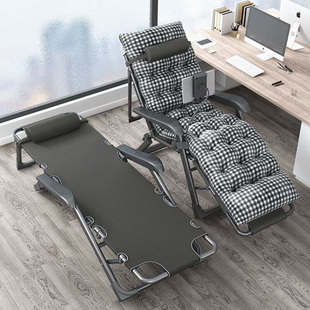 折叠床单人床午睡家用简易午休床便携多功能办公室躺椅