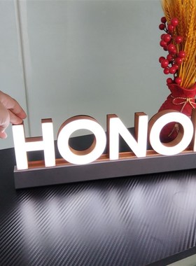 J515亚e克力正面发光字招牌广告牌Logo定做T免安装插电即亮