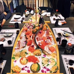 WoodenD Bamboo Japanese Cuisine Boa Practical Sushi Handmade