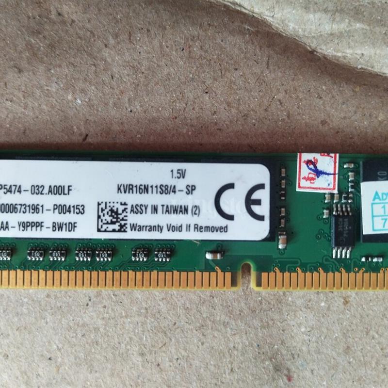 金士顿 Kingston DDR3 1600 4G KVR16N11S8/4-SP 研华工控机内存