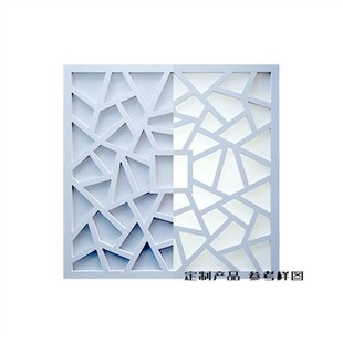 雕花板镂空板花格吊顶中欧u式 玄关电视背景墙隔断PVC通花板花窗格