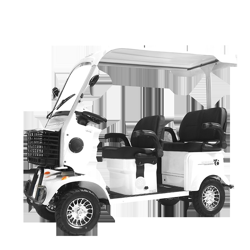 小巴士碟刹电瓶车El800老年老人代步车电动四轮电车女接送孩子带