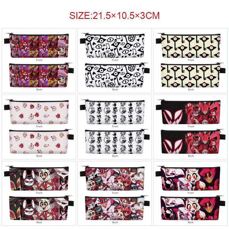 地狱客栈PU皮革拉链长方形笔袋