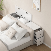 实木床头柜窄柜床尾缝隙柜卧室长条床边柜子收纳柜夹缝储物柜置物