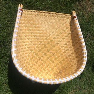 装 竹编北斗纯手工谷斗茶叶米簸箕家用老古式 饰晾晒干货畚箕竹制品