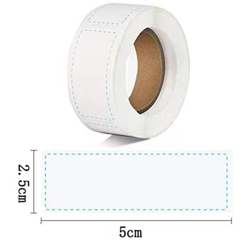 蓝色空白防水贴纸冰箱厨具调味品分类标记不干胶可移除不留痕标签