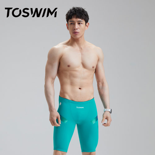 TOSWIM泳裤专业五分男士尴尬速干