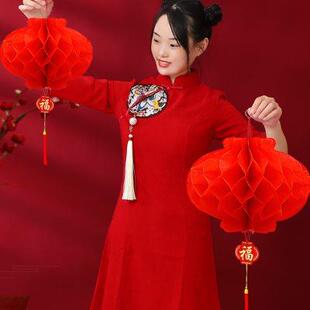 饰品 小灯笼春节挂饰结婚过年大红挂件院子商场布置2024龙年新年装