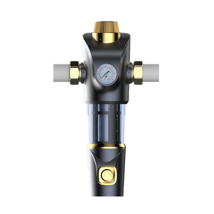 直通自动前置过滤器大流量家用全屋反冲洗自来水井水纯铜过滤器