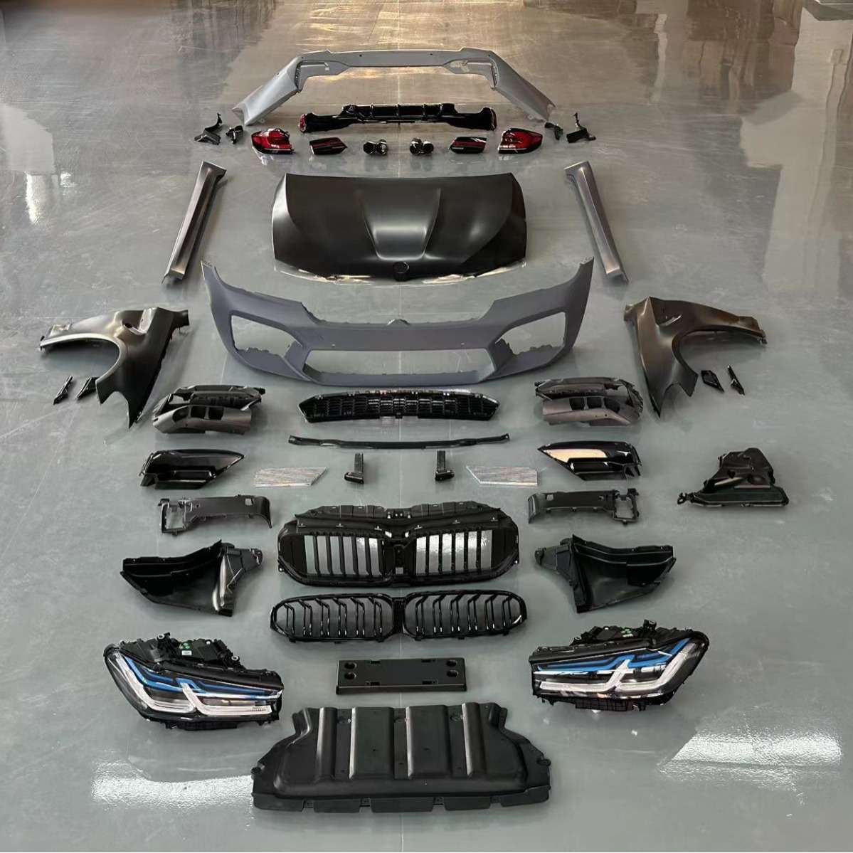 适用于宝马5系G30G38改装21-23款 M5大包围大灯尾灯G30改新套件