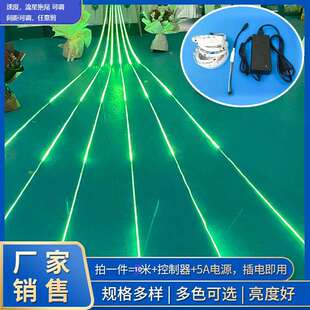 流星雨七彩跑马追光流水灯带贴片自粘12v氛围门头KTVled灯条长