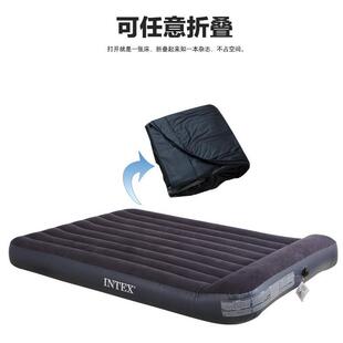 INTEX充气床垫双人家用内置床枕头气垫床单人加大便携加厚充气床