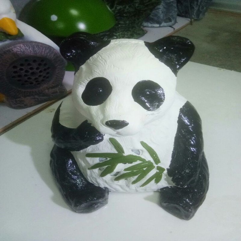 楚海鸿锋仿真熊猫室外防水玻璃钢草坪音响公园学校园林防水音响