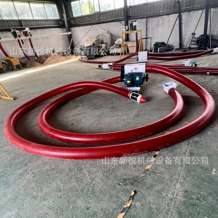农用软管吸粮机抽粮机移动式干沙上料机大产量便携式螺旋吸谷机