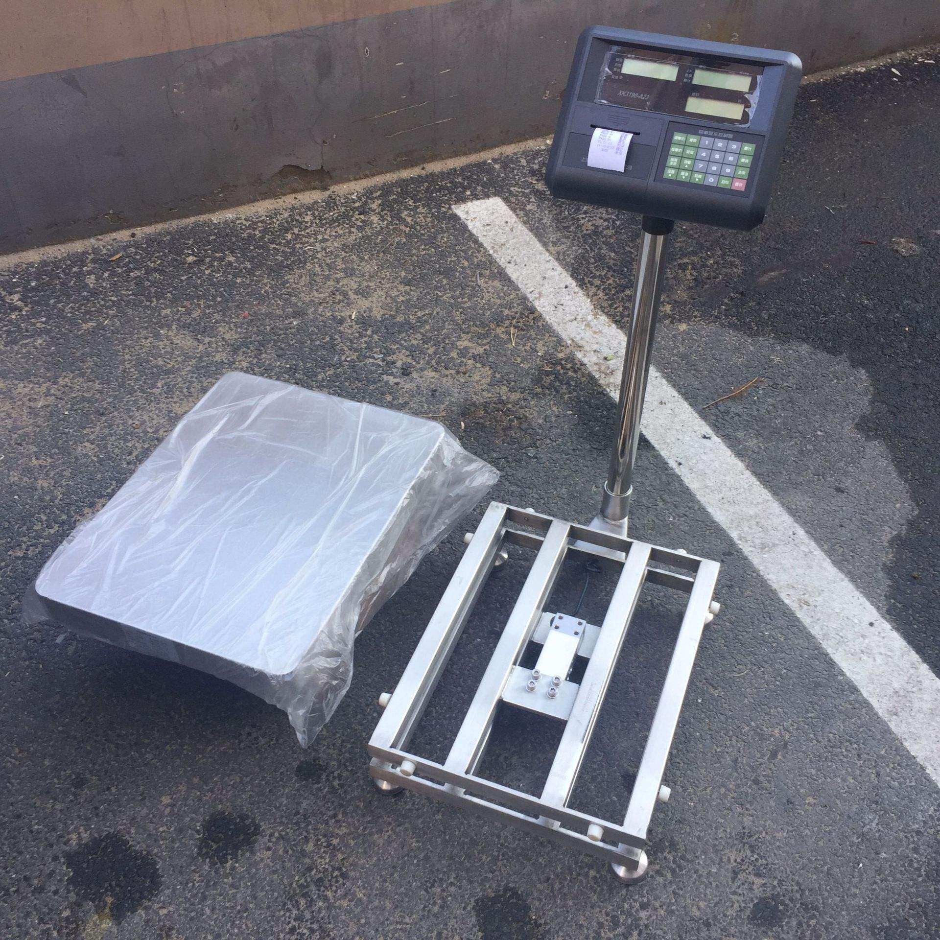 四川100kg/20g不锈钢台秤40x50cm小台面电子秤可连接系统电子秤