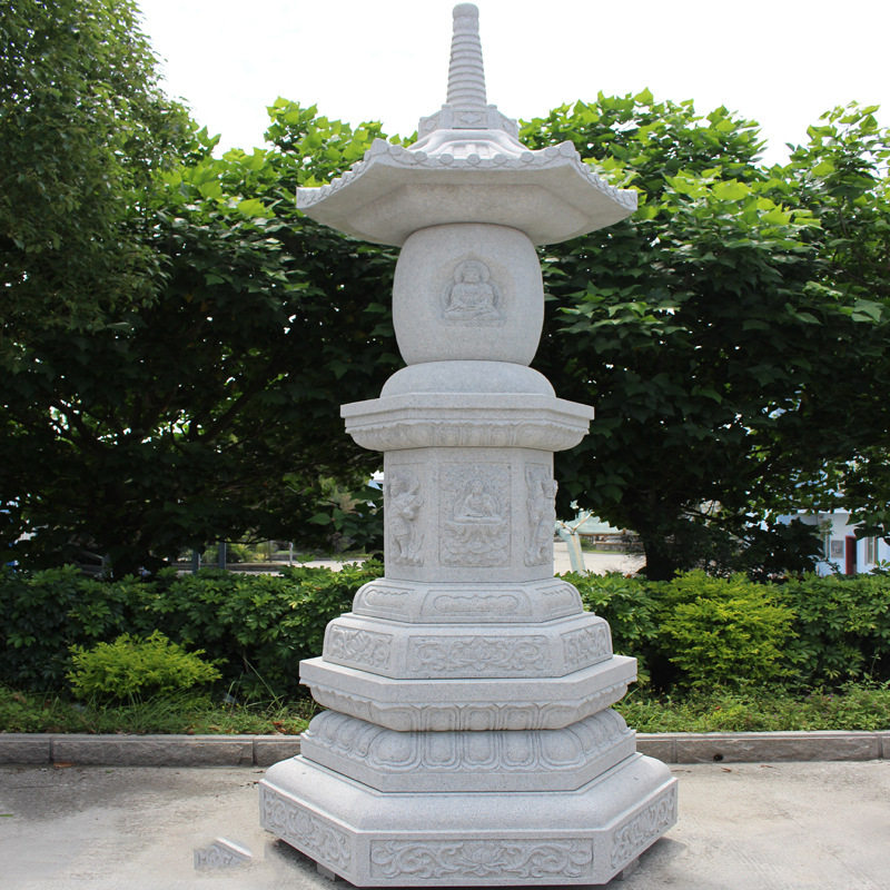 福建雕刻厂七层石雕佛塔加工石雕舍利塔七宝如来塔款式图