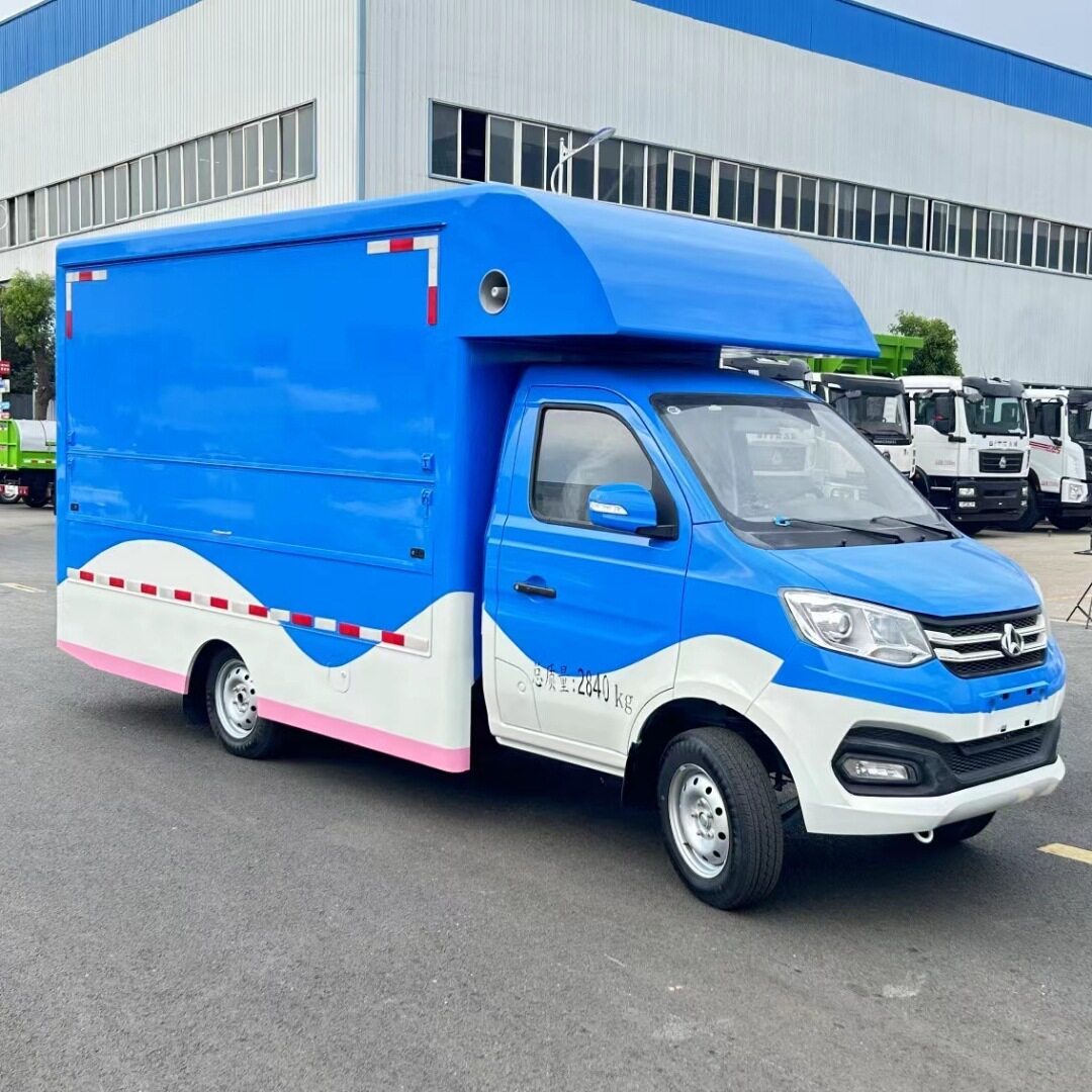 国六蓝牌长安流动摊贩车 移动的商铺经济实惠 可卖小吃快餐冰淇