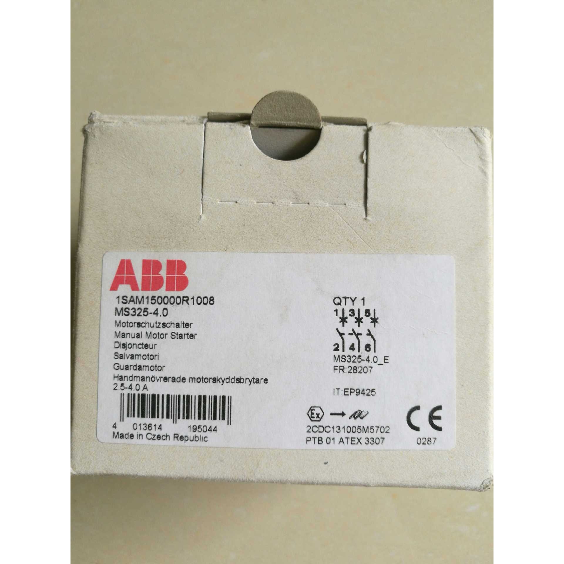 ABB电机保护器 MS325-4 2.5-4A