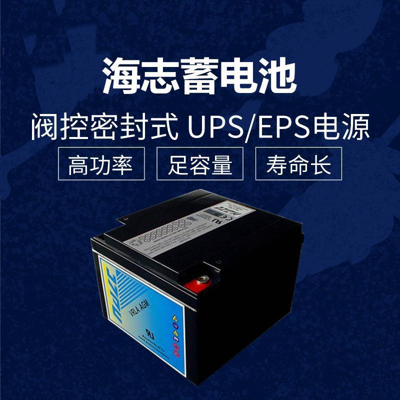 海志12V44AH铅酸免维护蓄电池